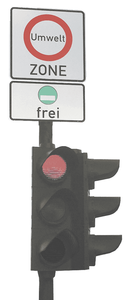 German sign for Low-Emission Zone (Umweltzone)